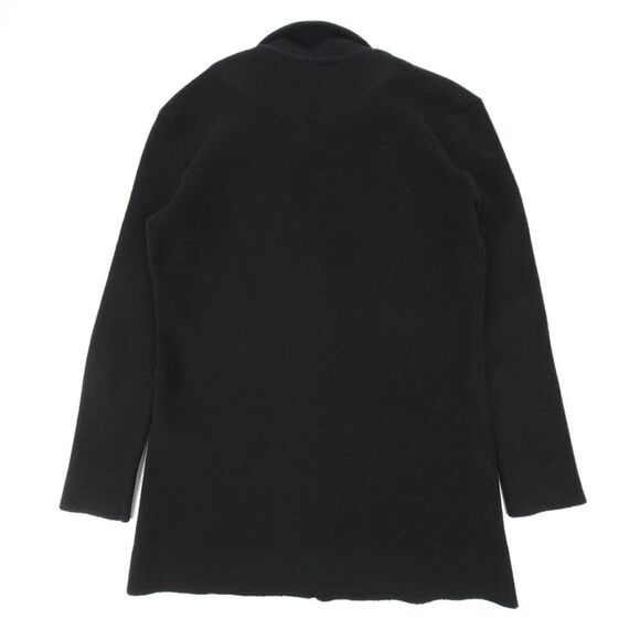 J CREW Merino Wool Knit Button Down Sweater Blazer Jacket Minimal XXXS Black - Picture 4 of 6